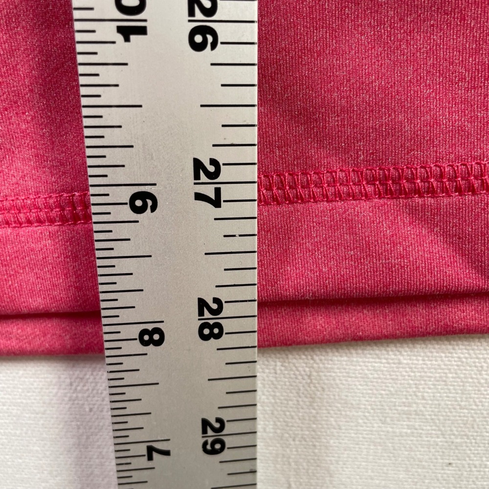 Johnnie-O Mens XL ThermoTech Quarter Zip Pullover Pink Heather Blue Trim Logo‎ - Picture 6 of 6